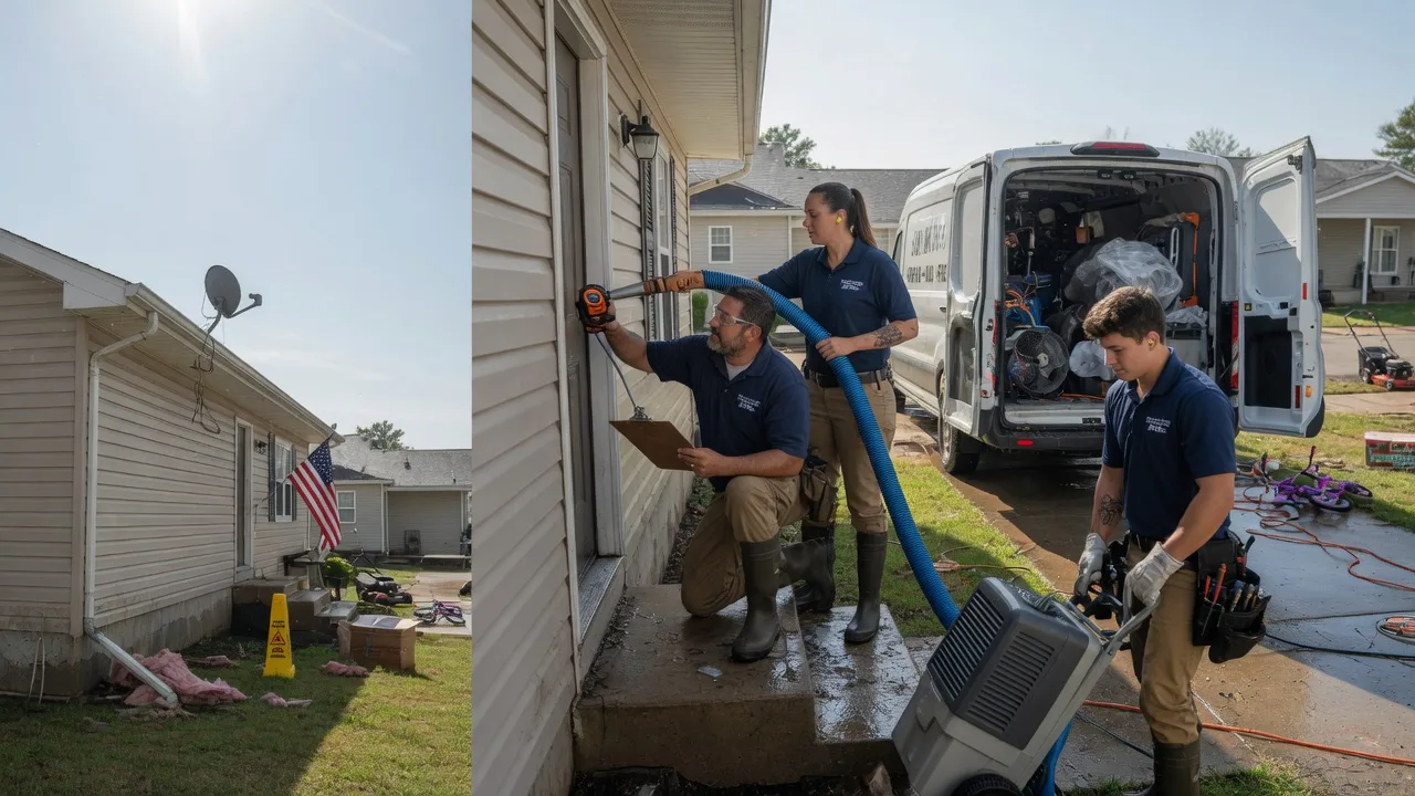Ceiling Water Damage Restoration in Deville, LA near me